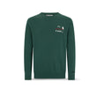 Maglione da uomo Heron con ricamo Wine o'clock Verde