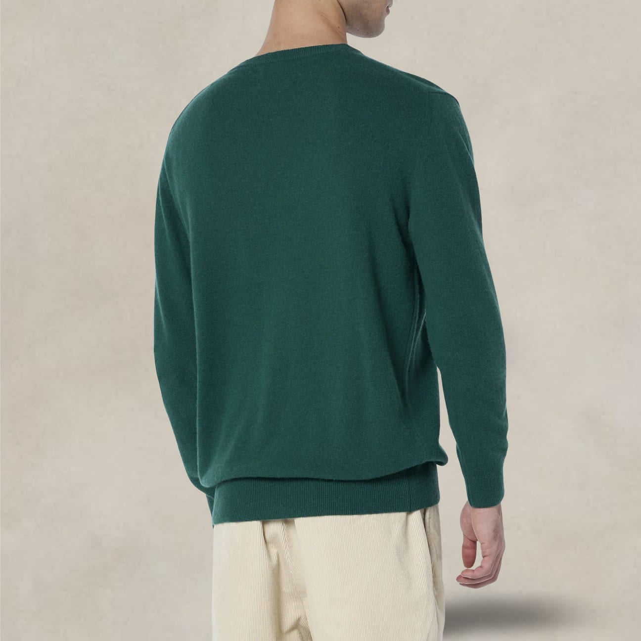 MC2 SAINT BARTH Maglione da uomo Heron con ricamo Wine o'clock Verde