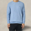Regent Herrenpullover mit elastischem Rundhalsausschnitt. Hellblau