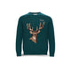 MC2 SAINT BARTH Maglione da uomo verde Airone con stampa Deer  Verde