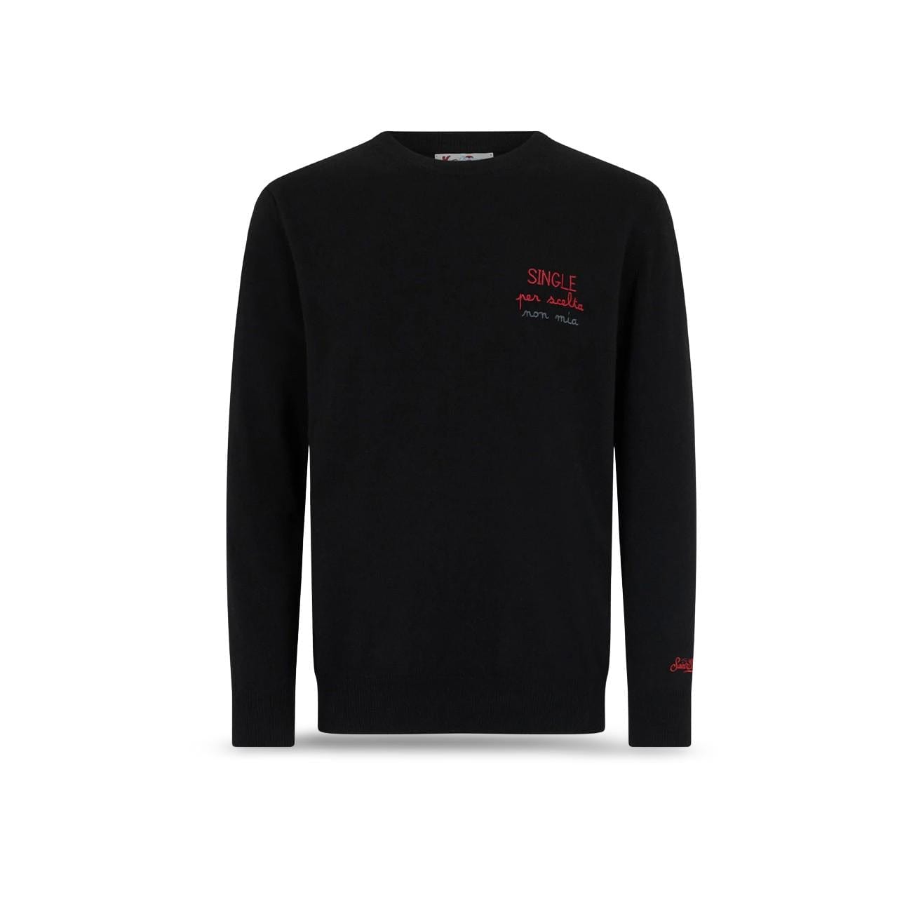 MC2 SAINT BARTH Maglione nero da uomo Heron Single per scelta non mia