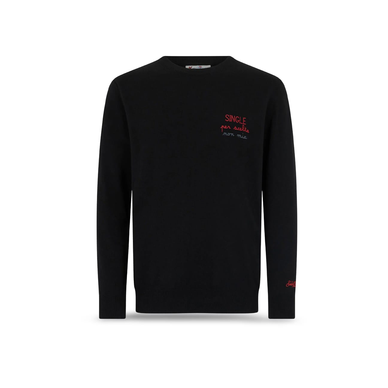 MC2 SAINT BARTH Maglione nero da uomo Heron Single per scelta non mia