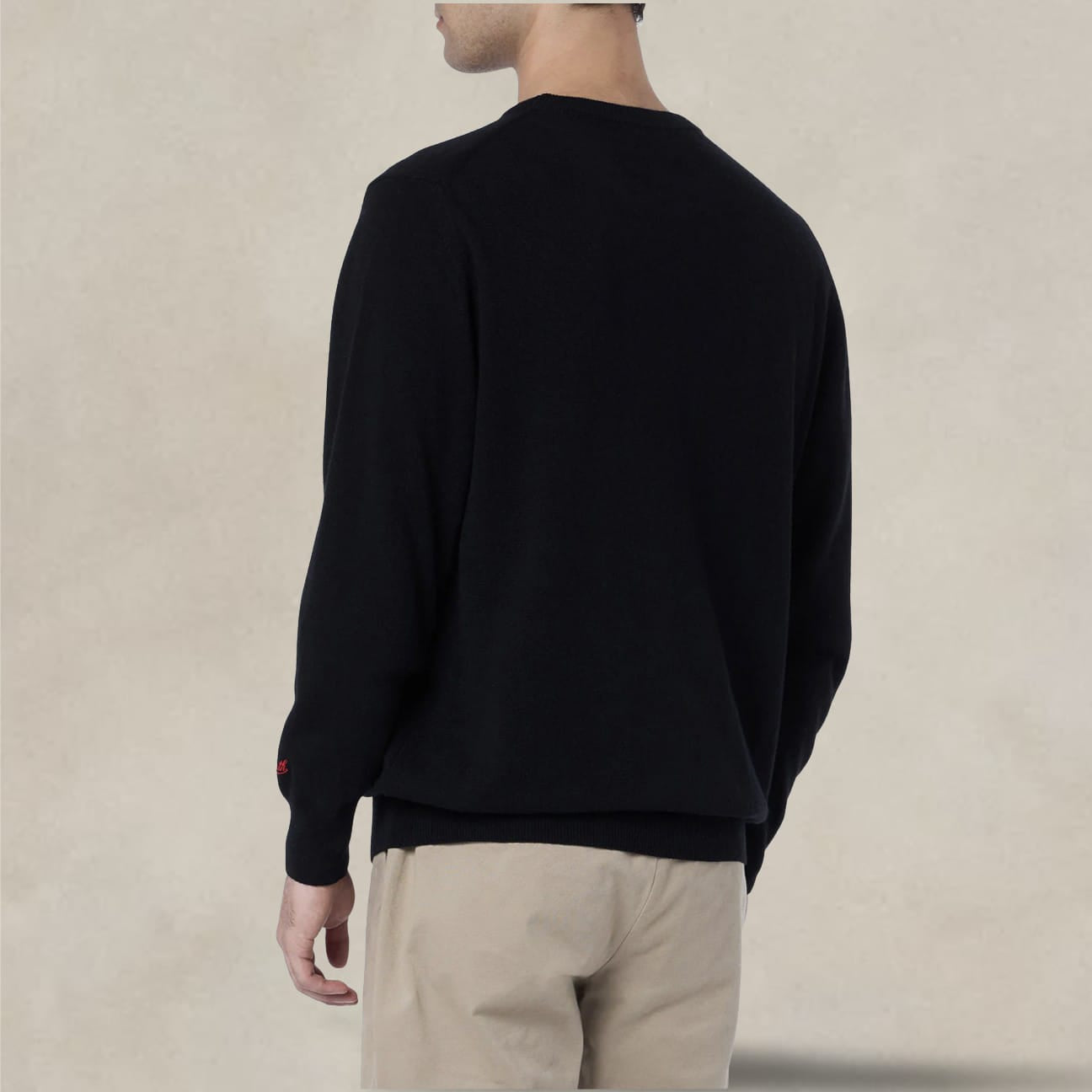 MC2 SAINT BARTH Maglione nero da uomo Heron Single per scelta non mia