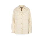 MC2 SAINT BARTH Overshirt donna in lana Panna