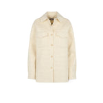 MC2 SAINT BARTH Overshirt donna in lana Panna