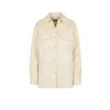 MC2 SAINT BARTH Overshirt donna in lana Panna