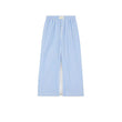 Pantaloni donna Doha in popeline a righe Azzurro Bianco