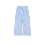 MC2 SAINT BARTH Pantaloni donna Doha in popeline a righe Azzurro Bianco