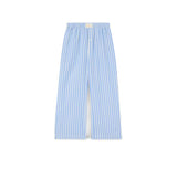 MC2 SAINT BARTH Pantaloni donna Doha in popeline a righe Azzurro Bianco