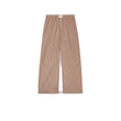 Pantaloni donna Doha in popeline a righe Marrone Bianco