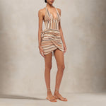 MC2 SAINT BARTH Pareo Sery chevron Marrone