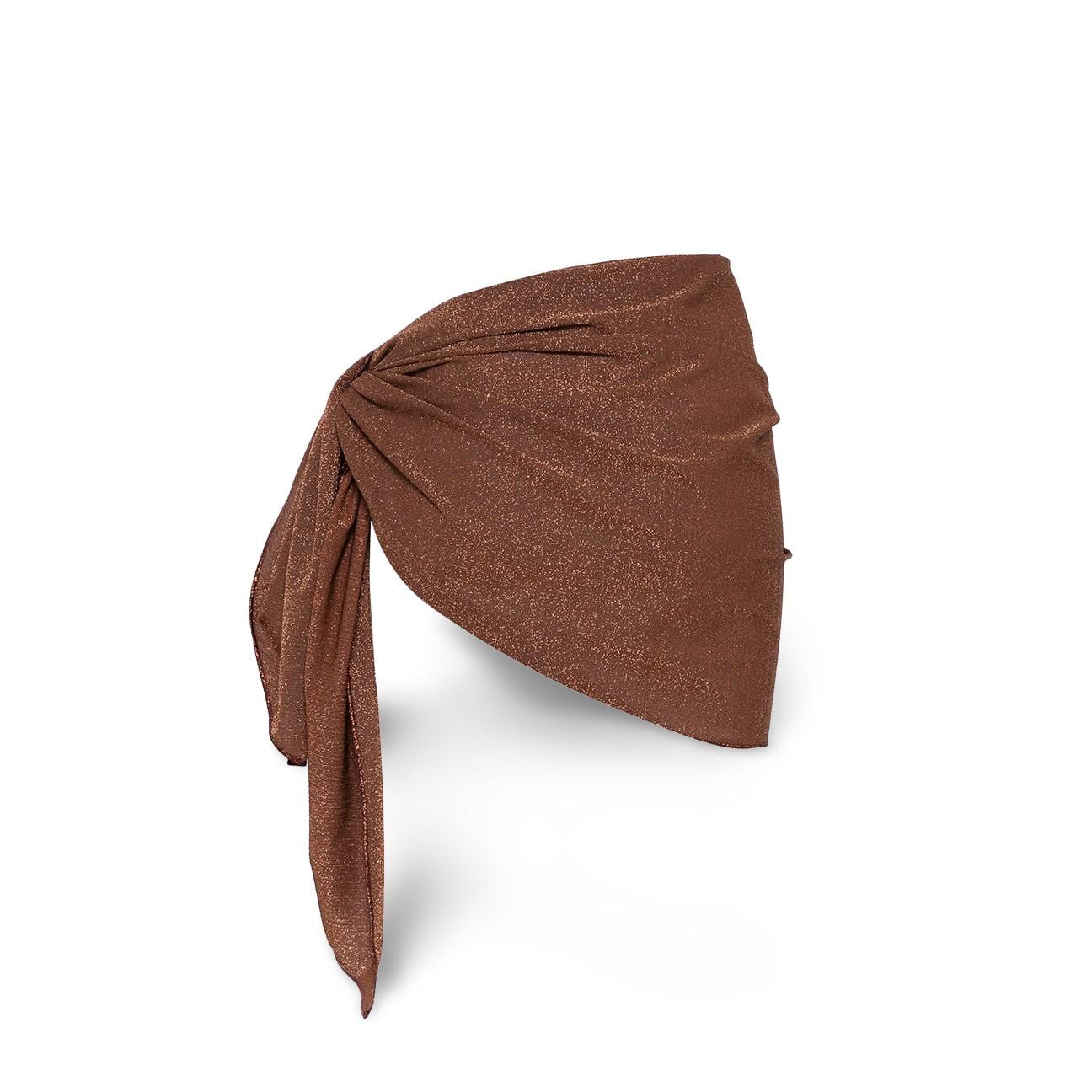 MC2 SAINT BARTH Pareo Sery in lurex Marrone