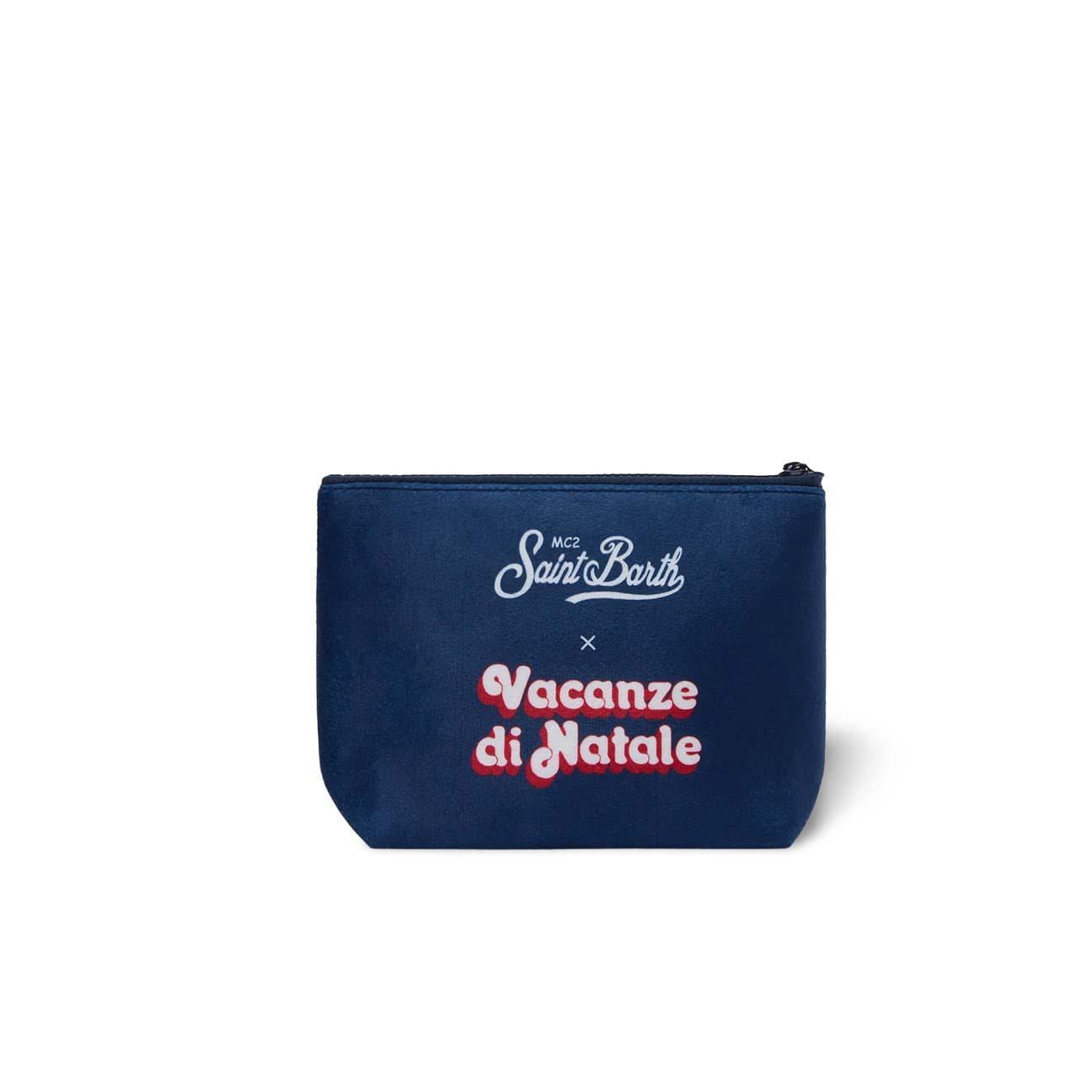 MC2 SAINT BARTH Pochette Aline con stampa Non sono Bello piaccio Blue