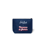 MC2 SAINT BARTH Pochette Aline con stampa Non sono Bello piaccio Blue