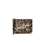 MC2 SAINT BARTH Pochette Aline felt in misto lana Leopardata