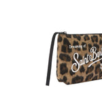 MC2 SAINT BARTH Pochette Aline felt in misto lana Leopardata