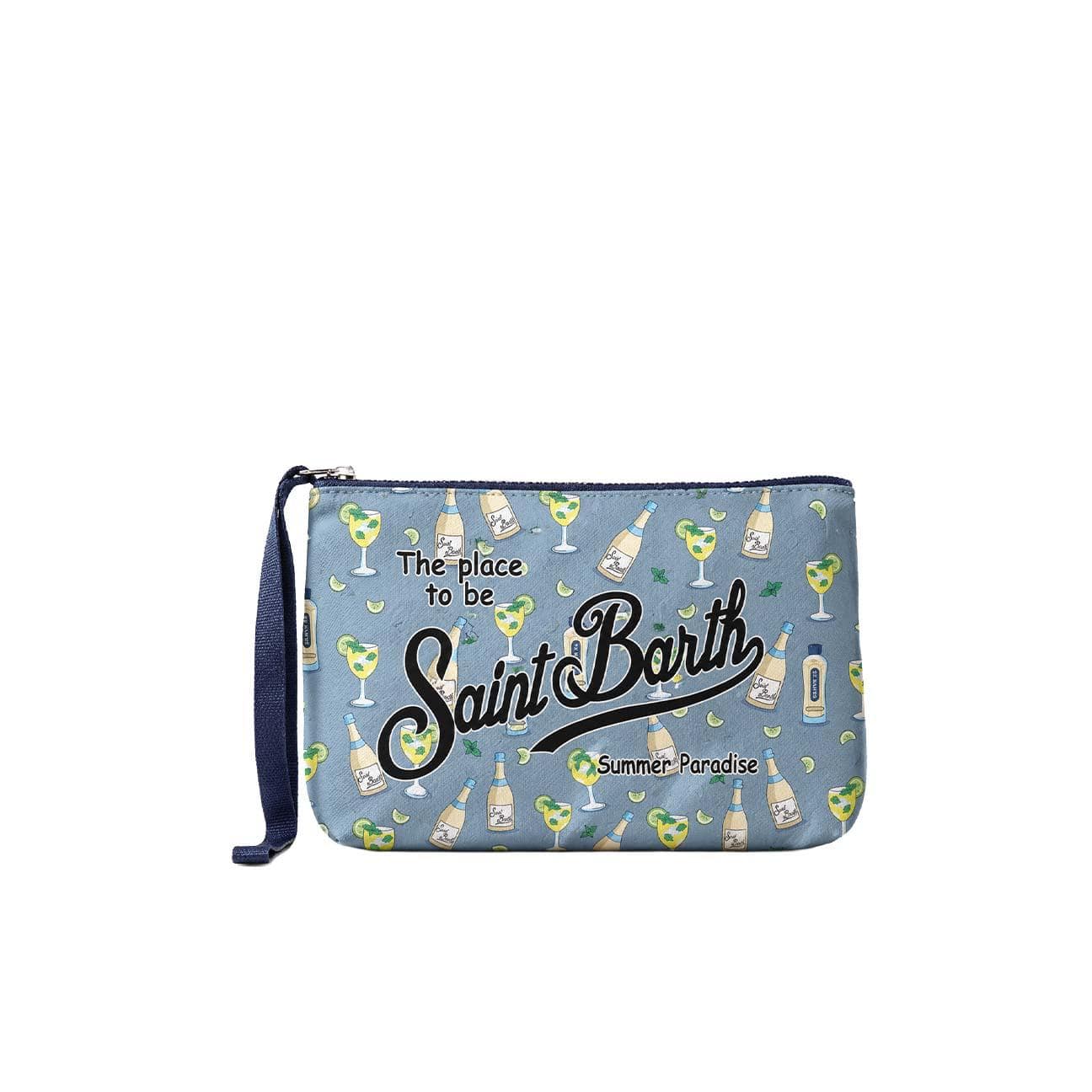 MC2 SAINT BARTH Pochette Aline Hugo Night  Azzurro