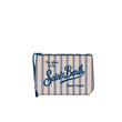 Pochette Aline in cotone a righe  Blue