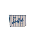 Pochette Aline in cotone a righe  Blue