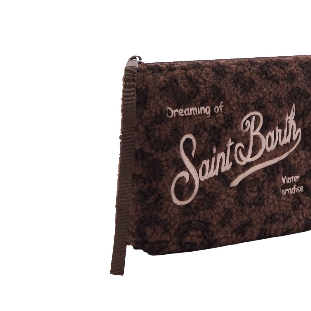 MC2 SAINT BARTH Pochette Aline in teddy  Dark Leopard