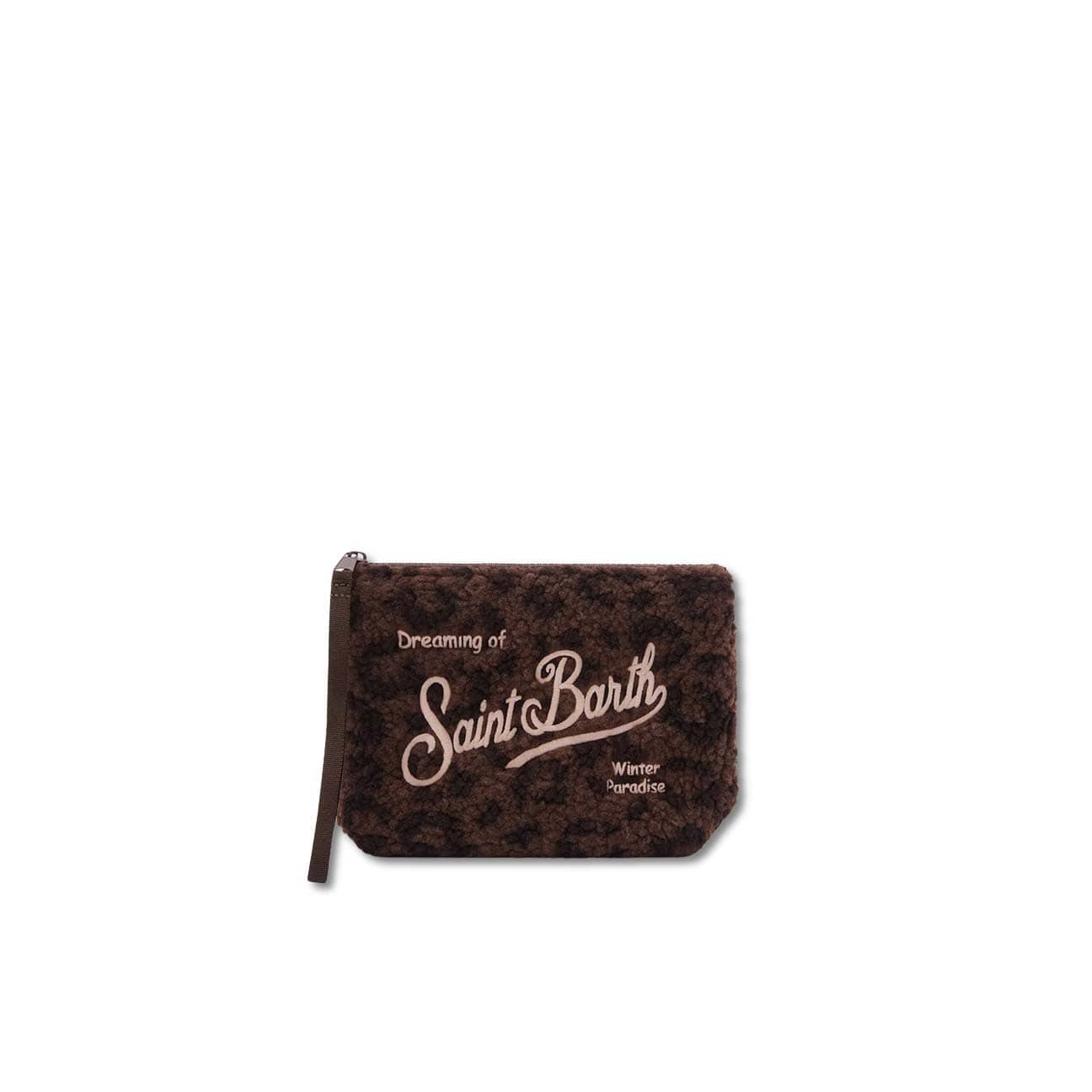 MC2 SAINT BARTH Pochette Aline in teddy  Dark Leopard