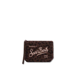 MC2 SAINT BARTH Pochette Aline in teddy  Dark Leopard
