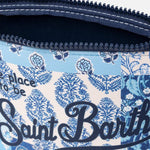 MC2 SAINT BARTH Pochette Aline Patch Floreale Blue