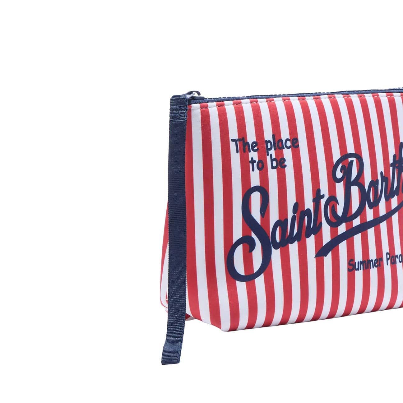 MC2 SAINT BARTH Pochette Aline scuba a righe Rosso