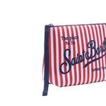MC2 SAINT BARTH Pochette Aline scuba a righe Rosso