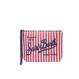 MC2 SAINT BARTH Pochette Aline scuba a righe Rosso