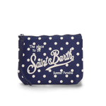 MC2 SAINT BARTH Pochette Aline Scuba Pois Blue