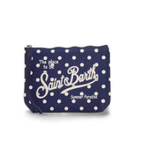 MC2 SAINT BARTH Pochette Aline Scuba Pois Blue
