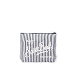 MC2 SAINT BARTH Pochette Aline soft  lino a righe Blue