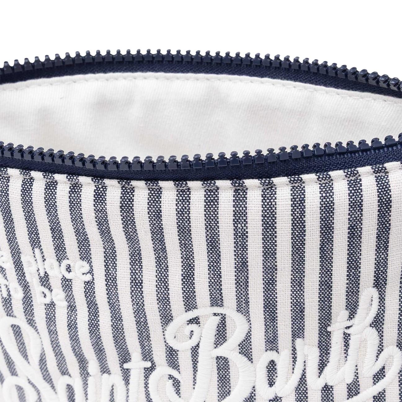 MC2 SAINT BARTH Pochette Aline soft  lino a righe Blue