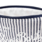 MC2 SAINT BARTH Pochette Aline soft  lino a righe Blue