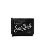 MC2 SAINT BARTH Pochette donna Aline velvet paillettes Nero