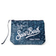 MC2 SAINT BARTH Pochette scuba Aline Bandana Plaid Blue