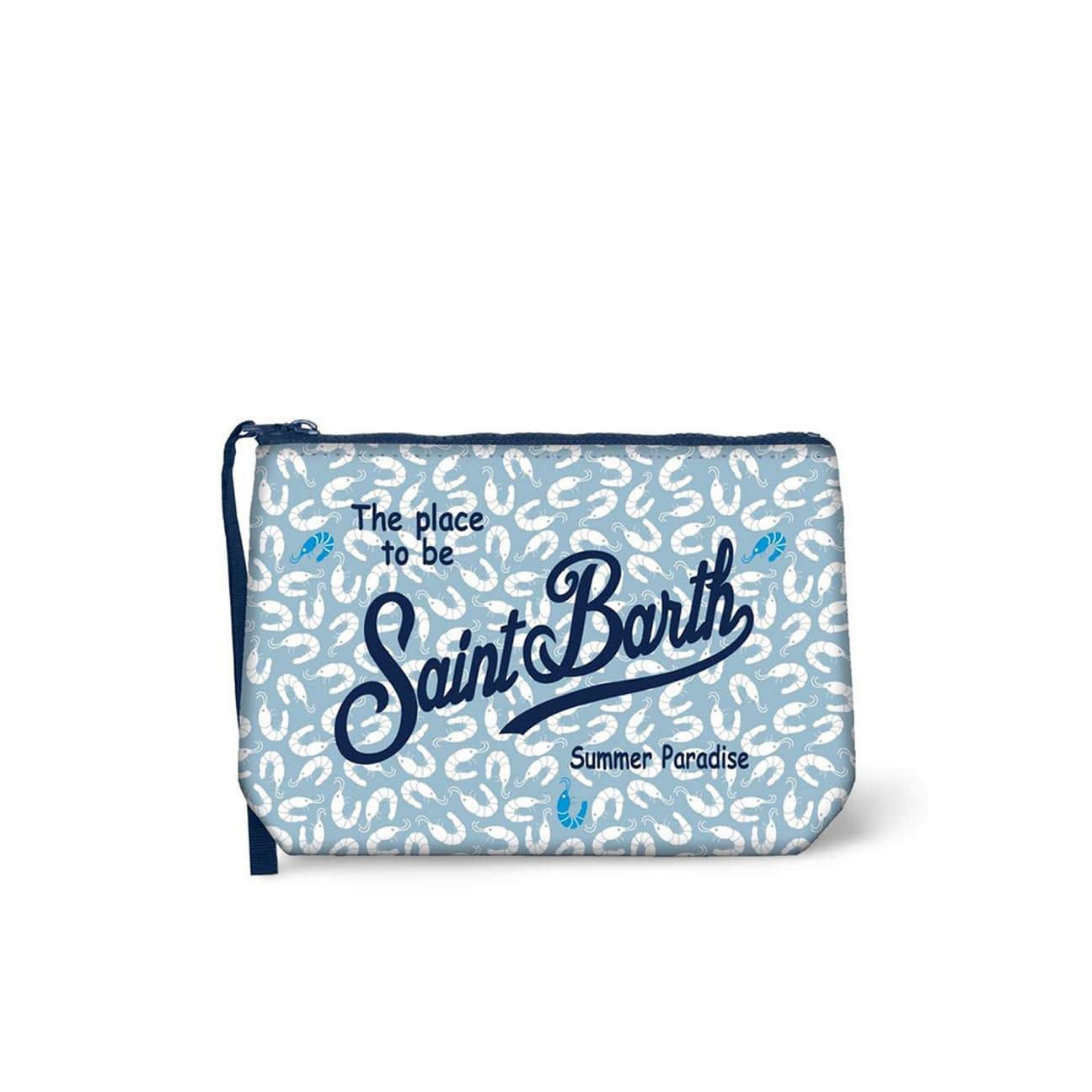 MC2 SAINT BARTH Pochette scuba Aline Prawns Azzurro