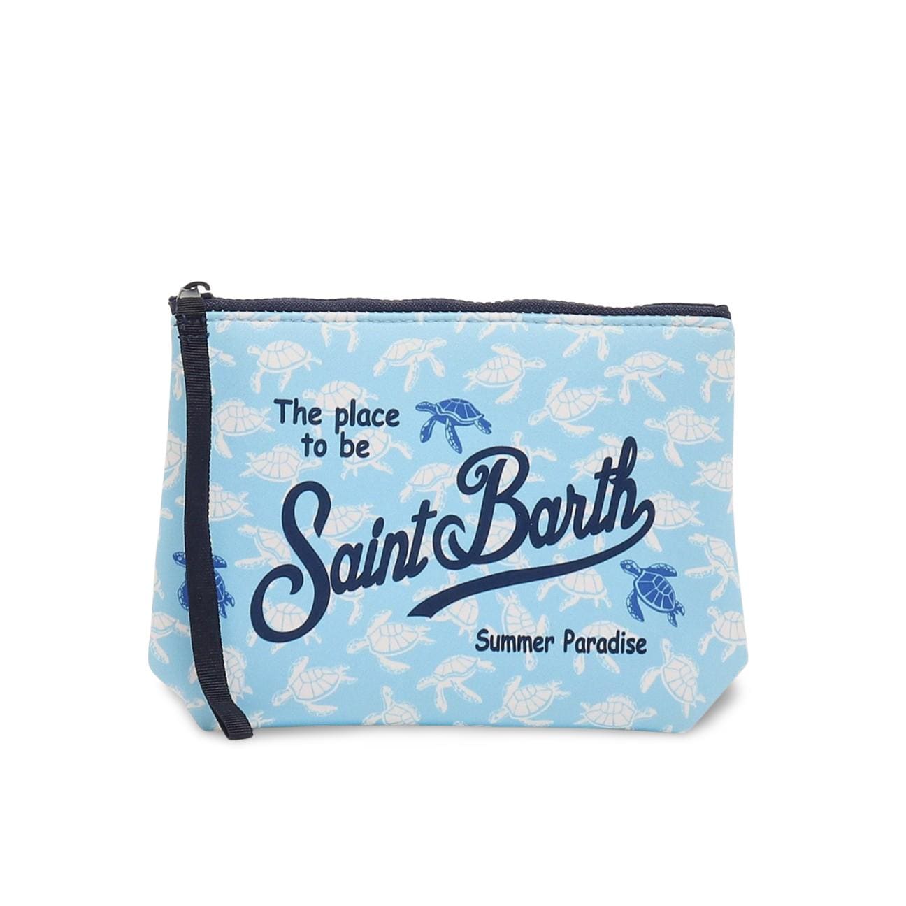 MC2 SAINT BARTH Pochette scuba Aline Turtle Celeste