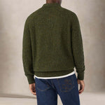 MC2 SAINT BARTH POlo uomo Alfie in lana donegal Verde Militare