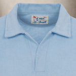 MC2 SAINT BARTH Polo uomo Jeremy in spugna L. Blue