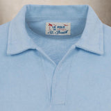 MC2 SAINT BARTH Polo uomo Jeremy in spugna L. Blue