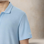 MC2 SAINT BARTH Polo uomo Jeremy in spugna L. Blue