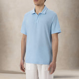 MC2 SAINT BARTH Polo uomo Jeremy in spugna L. Blue