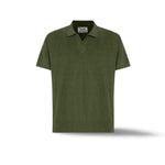 MC2 SAINT BARTH Polo uomo Jeremy in spugna Verde Militare