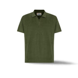 MC2 SAINT BARTH Polo uomo Jeremy in spugna Verde Militare