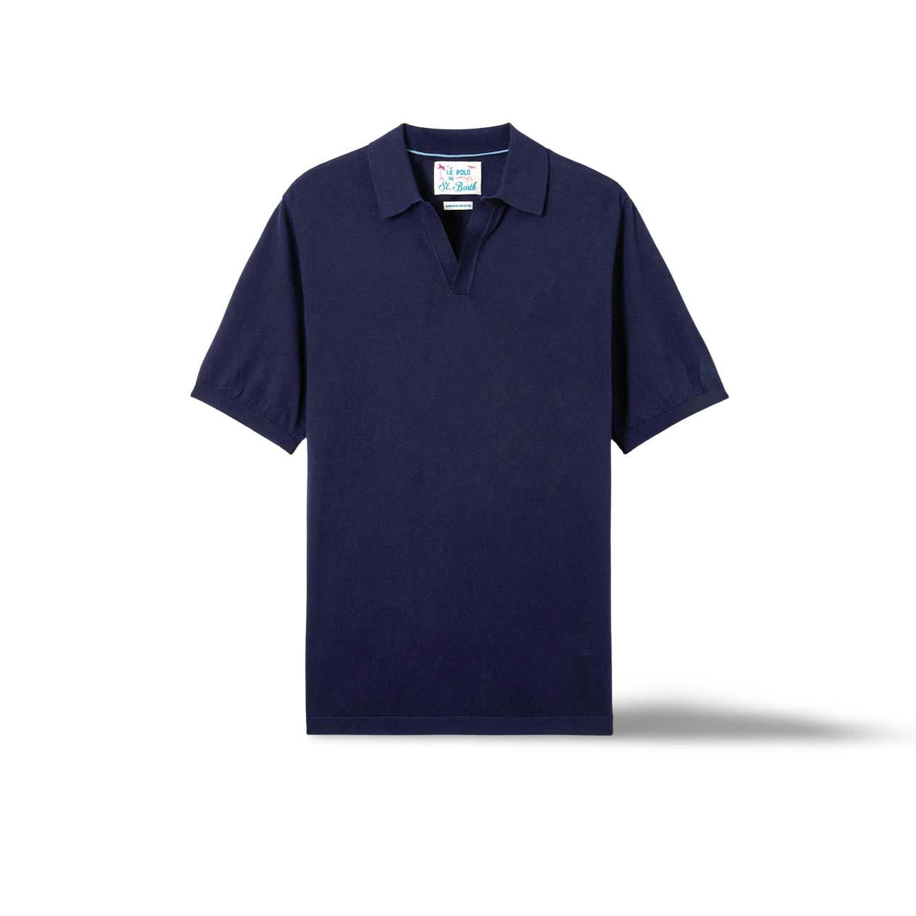 MC2 SAINT BARTH Polo uomo Sloan in cotone Blue