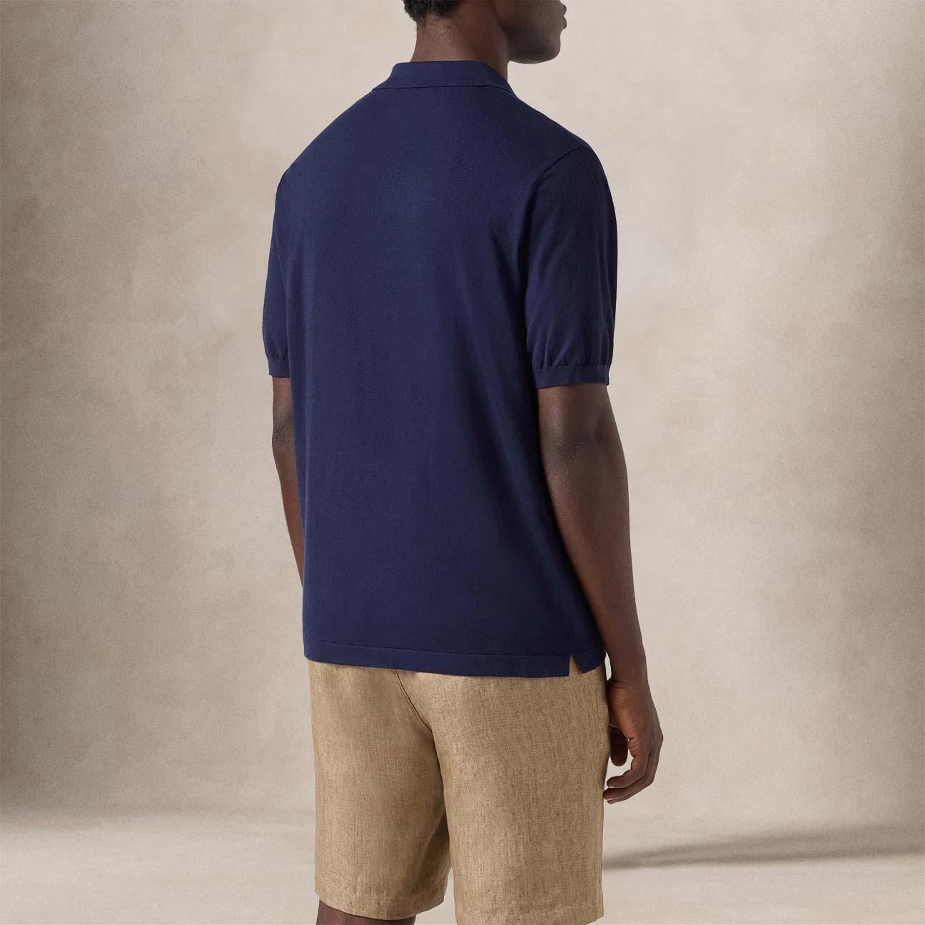 MC2 SAINT BARTH Polo uomo Sloan in cotone Blue