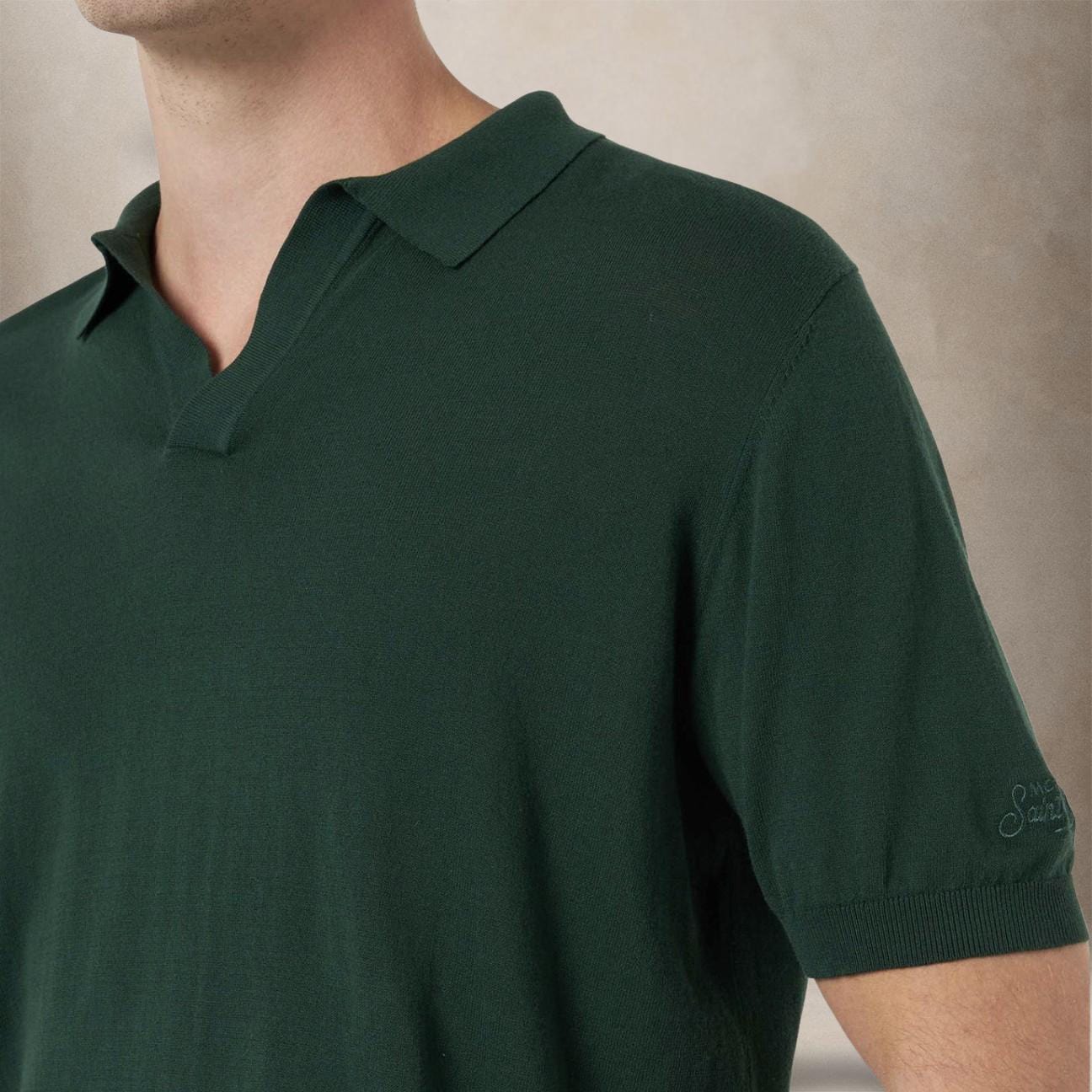 MC2 SAINT BARTH Polo uomo Sloan in cotone Verde Inglese