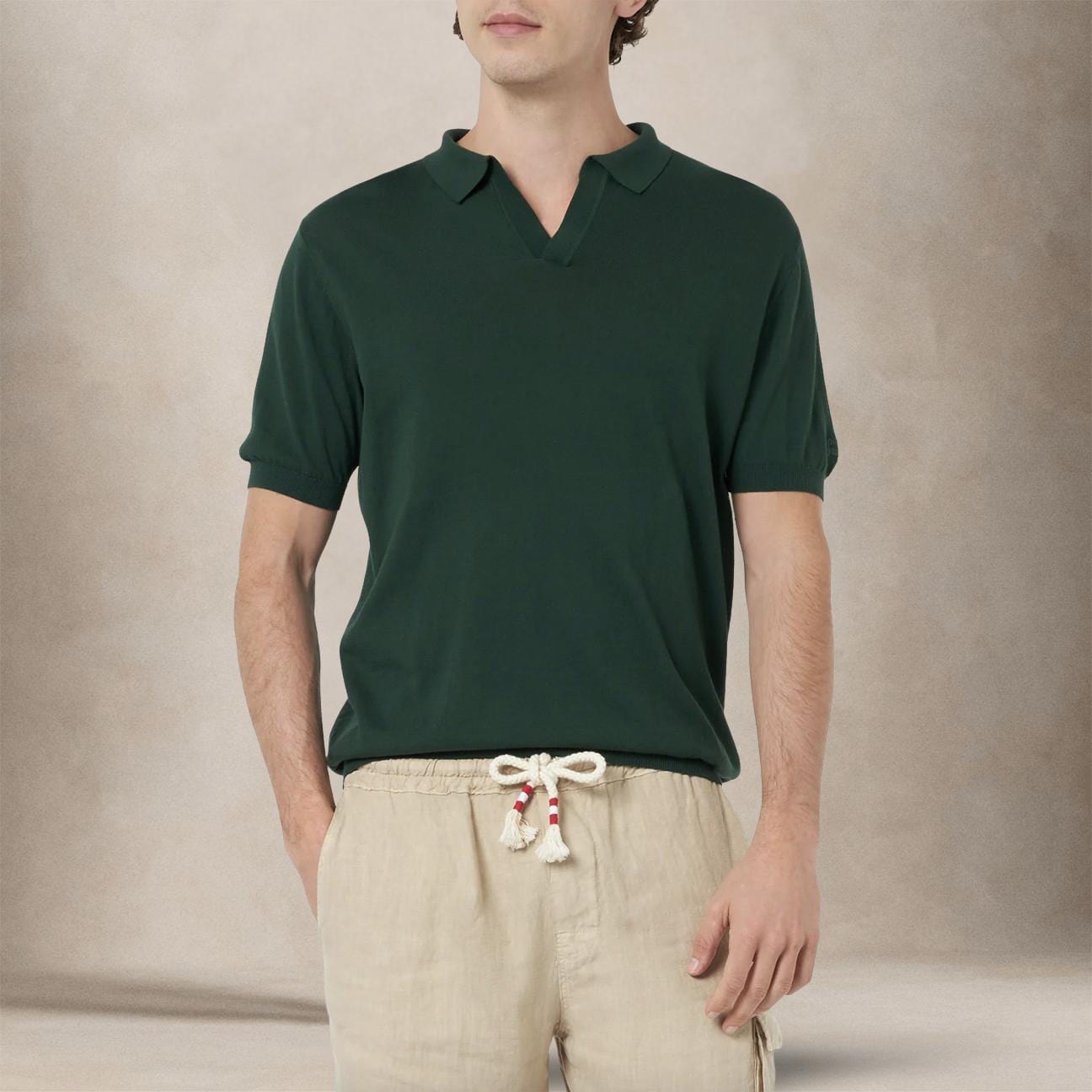 MC2 SAINT BARTH Polo uomo Sloan in cotone Verde Inglese